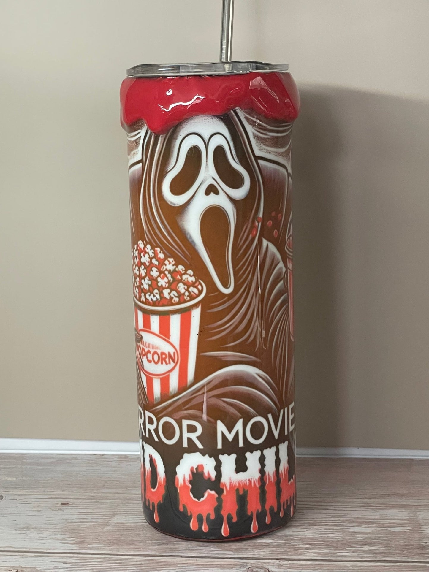 Horror Movie and Chill Tumbler - Caprice Customz LLC