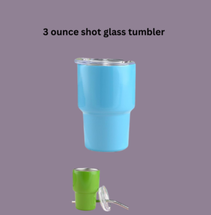 3 ounce Custom Mini Shot Glass Tumbler