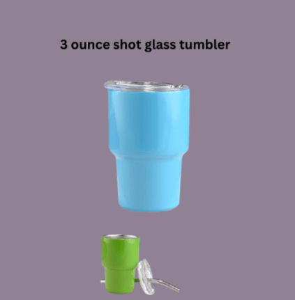 3 ounce Custom Mini Shot Glass Tumbler - Caprice Customz LLC