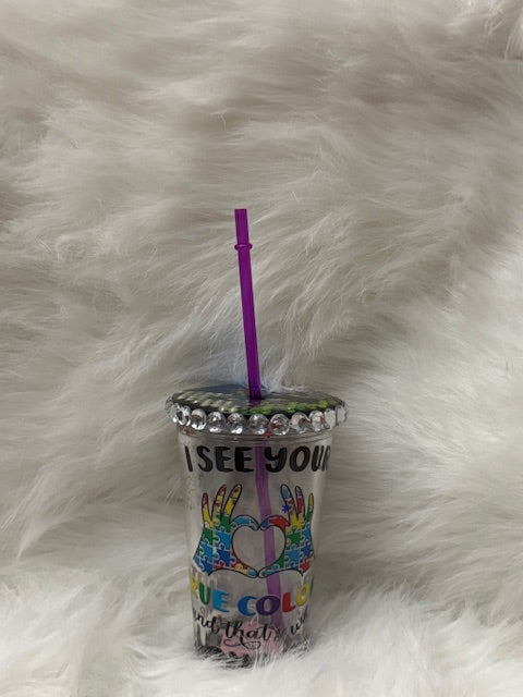 Autism Mom Snowglobe Cup