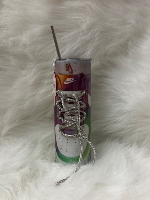 Rainbow sneaker Tumbler