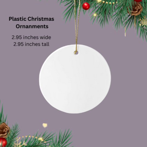 Flat Ceramic Christmas Ornaments