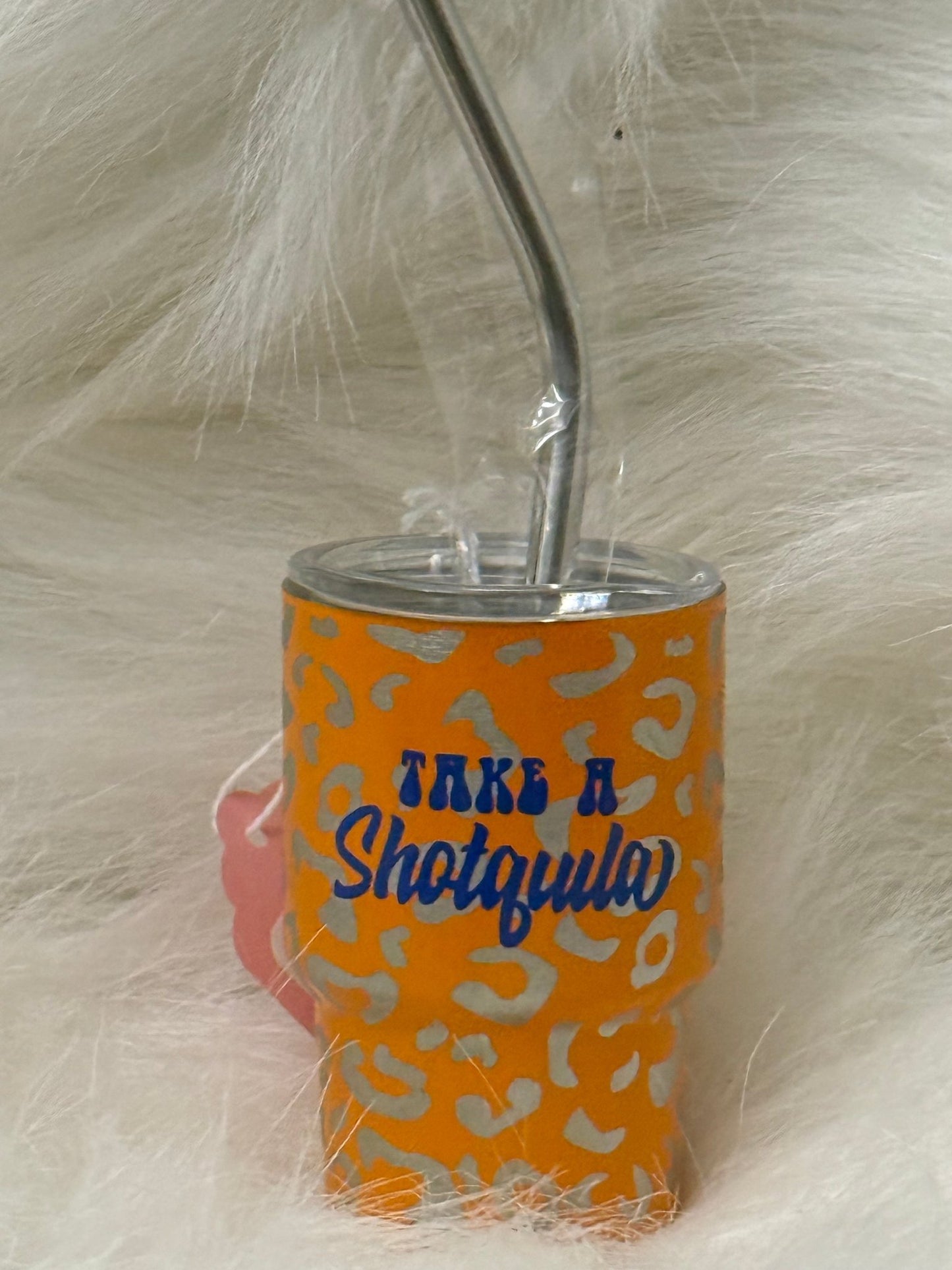 Animal print 3 ounce mini shot glass tumbler - Caprice Customz LLC