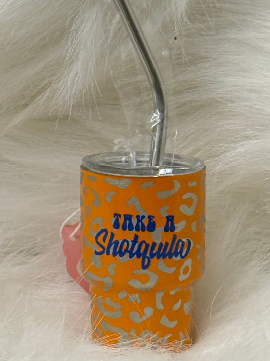 Animal print 3 ounce mini shot glass tumbler - Caprice Customz LLC
