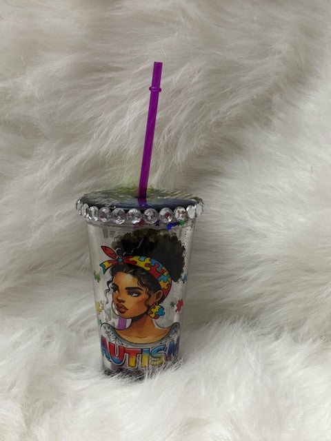 Autism Mom Snowglobe Cup - Caprice Customz LLC