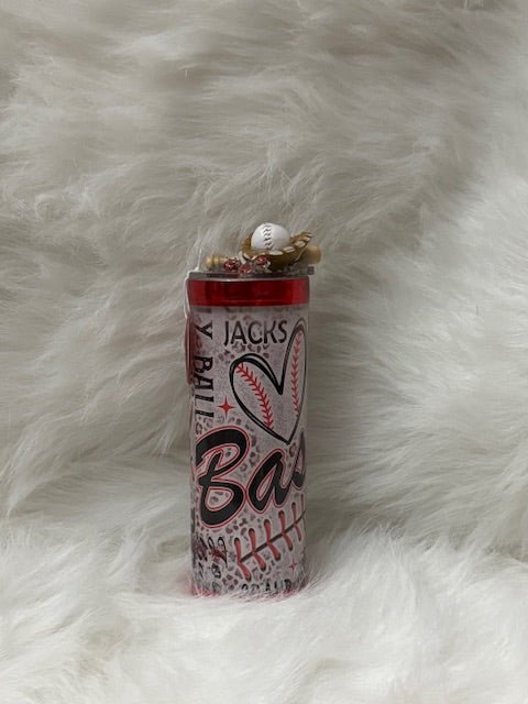 Baseball snowglobe tumbler - Caprice Customz LLC