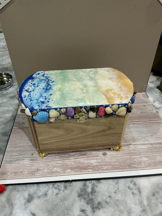 Beach jewelry box - Caprice Customz LLC