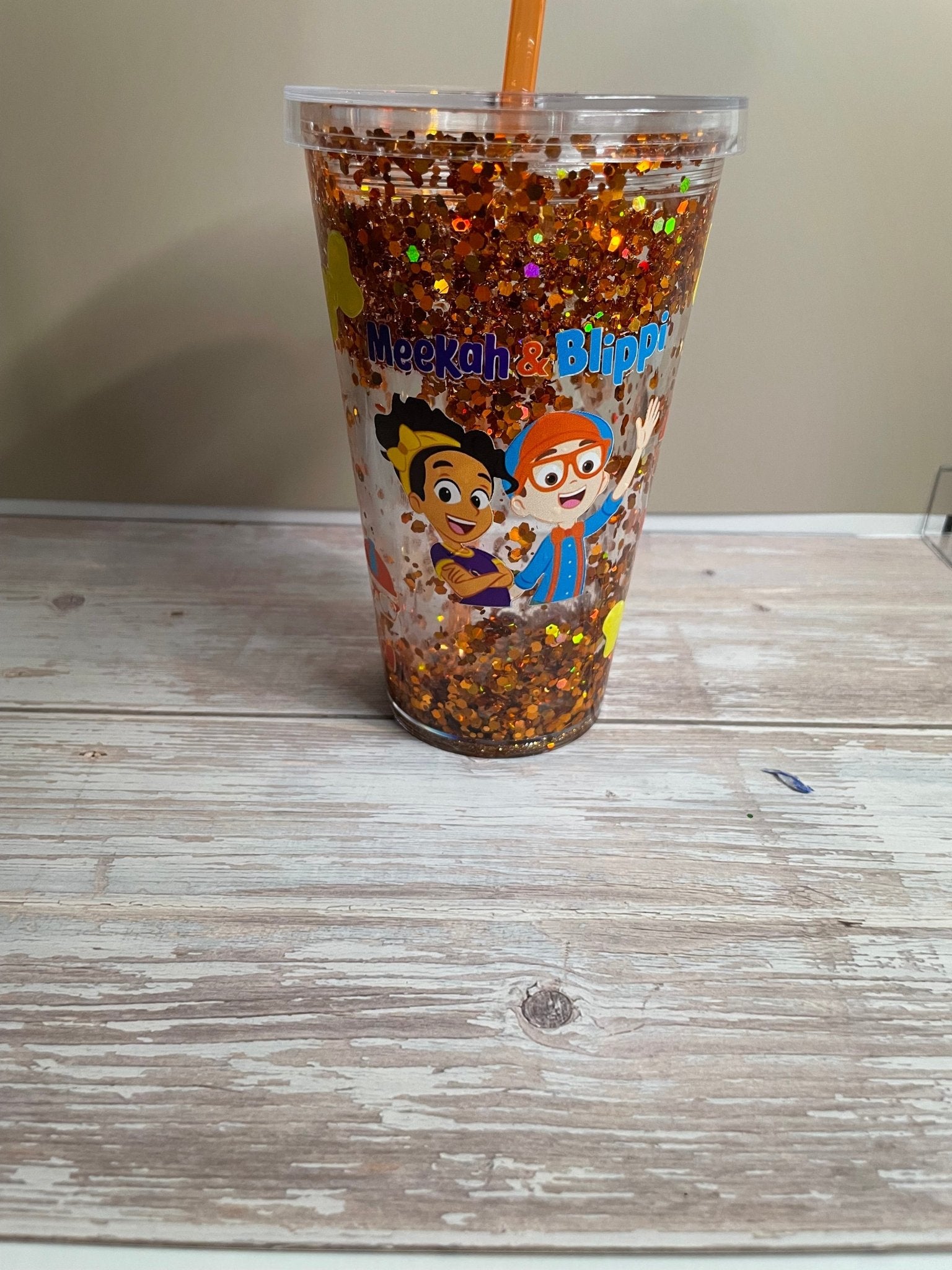 Blippi and Meekah Snowglobe Cup - Caprice Customz LLC
