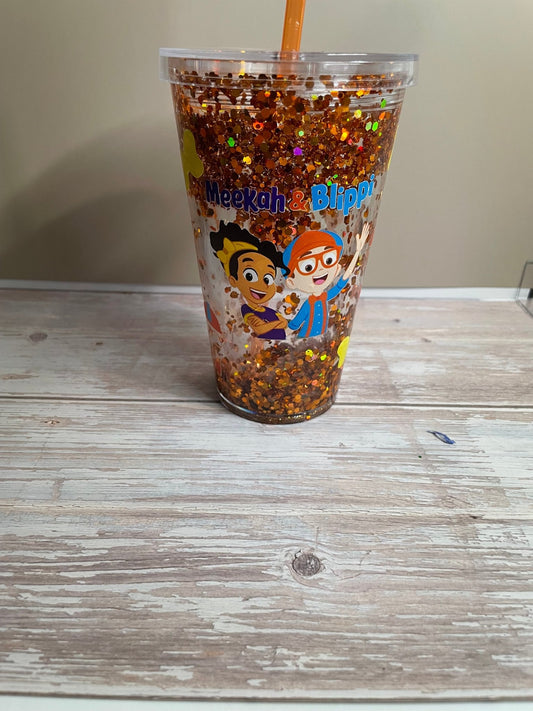 Blippi and Meekah Snowglobe Cup - Caprice Customz LLC