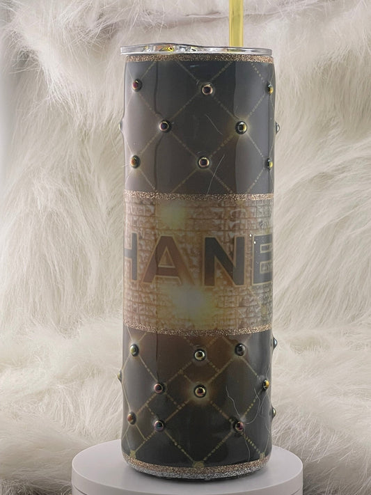 “CC” themed 20 ounce insulated Tumbler - Caprice Customz LLC