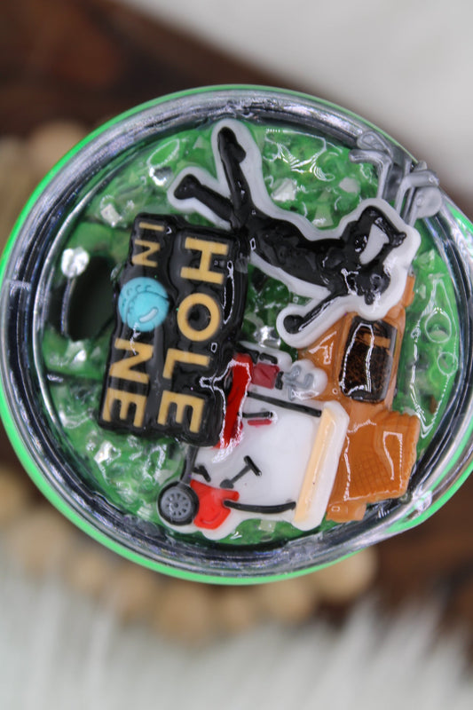 “Drive it like you stole it” Golf themed 20 ounce insulated Tumbler - Caprice Customz LLC