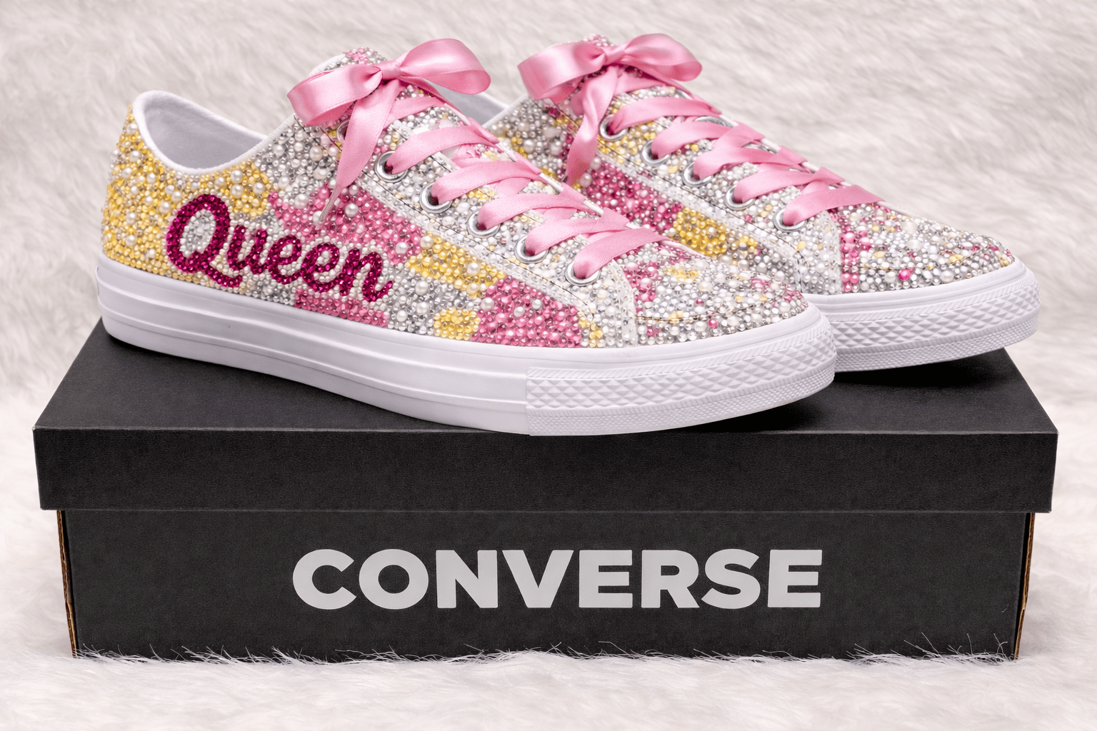 Full Glam/Luxe Custom Rhinestone Sneakers - Caprice Customz LLC