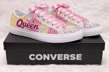 Full Glam/Luxe Custom Rhinestone Sneakers - Caprice Customz LLC