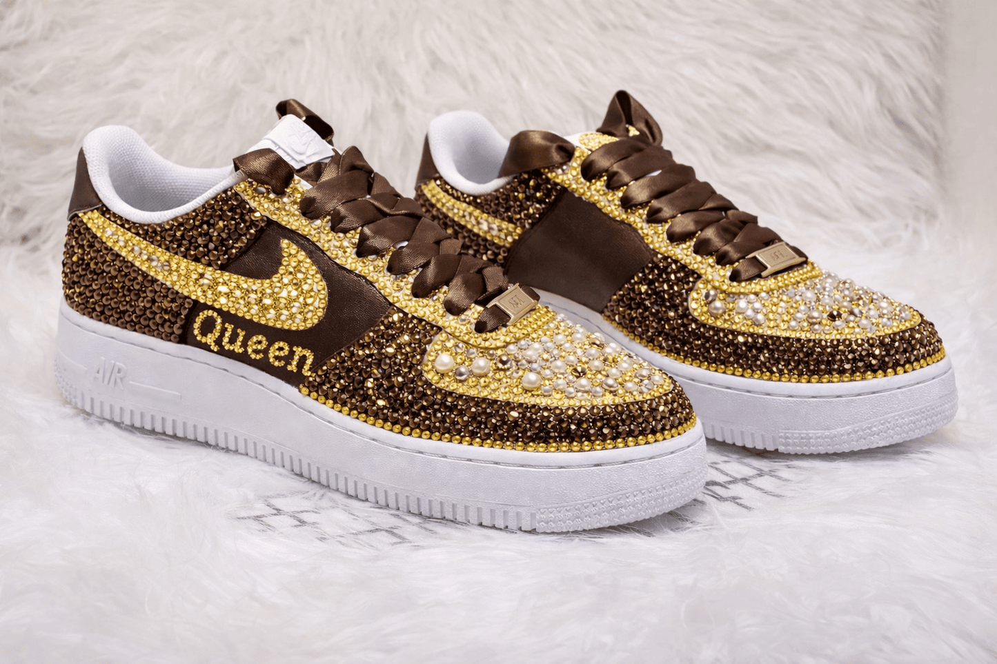 Full Glam/Luxe Custom Rhinestone Sneakers - Caprice Customz LLC