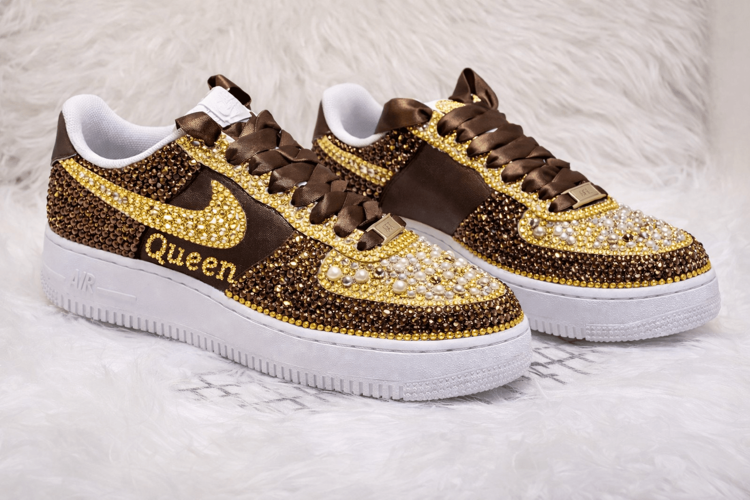 Full Glam/Luxe Custom Rhinestone Sneakers - Caprice Customz LLC
