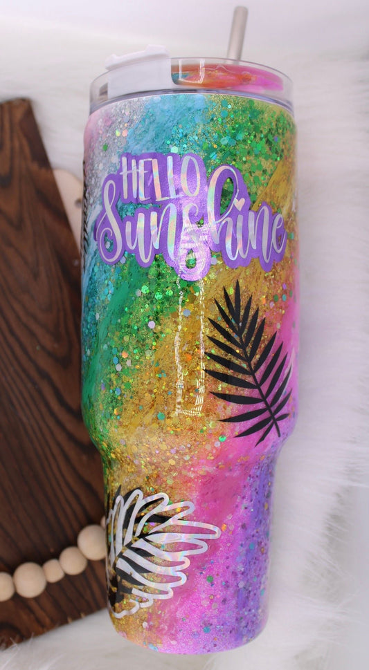 “Hello Sunshine” tumbler - Caprice Customz LLC