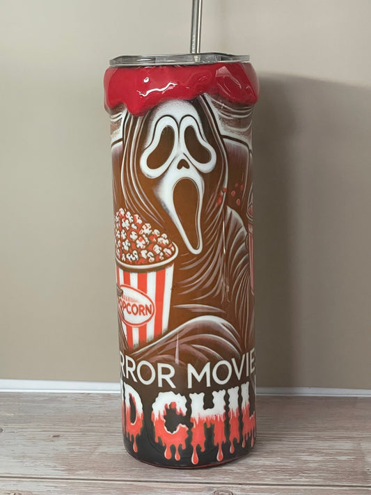 Horror Movie and Chill Tumbler - Caprice Customz LLC