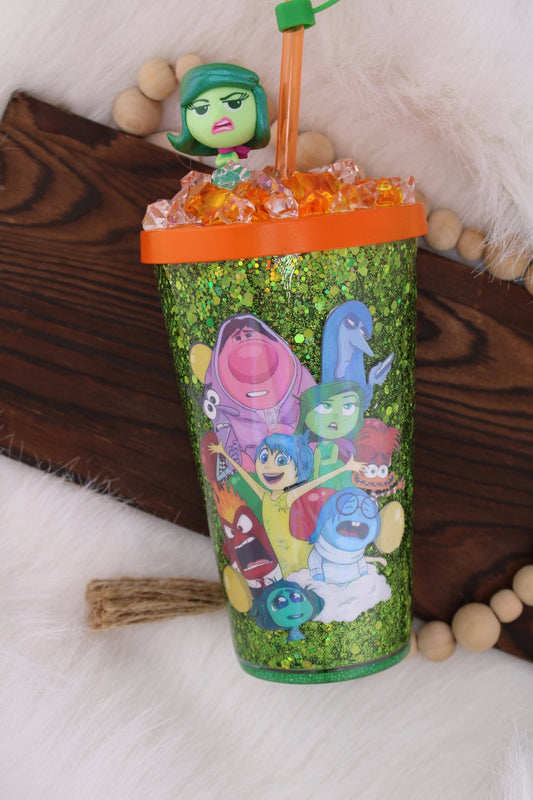 "Inside Out" Movie themed Snowglobe Cup - Caprice Customz LLC