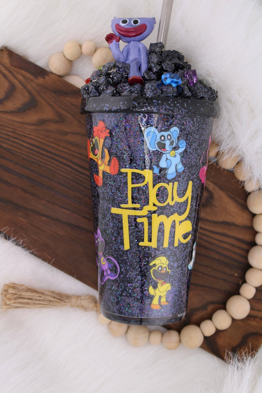 "Poppy Playtime" Huggy Wuggy themed Cup - Caprice Customz LLC