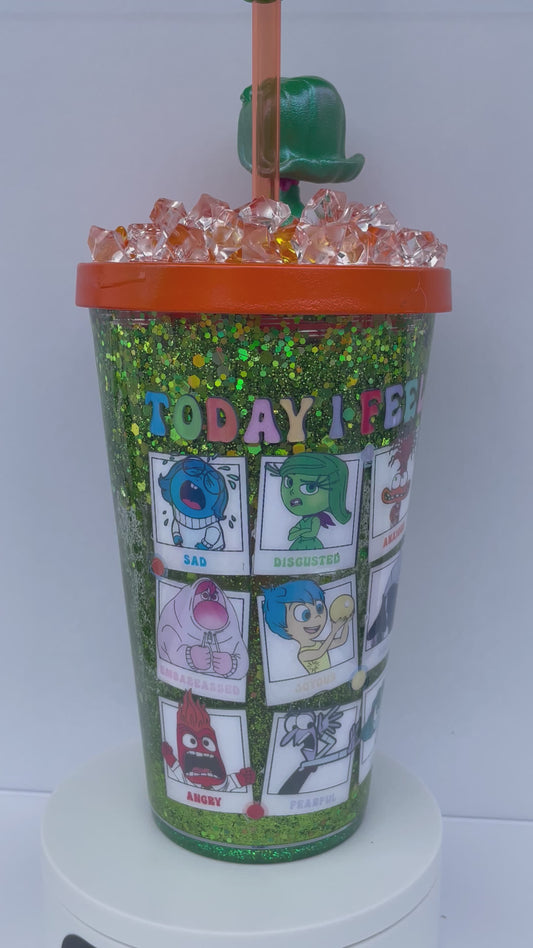 "Inside Out" Movie themed Snowglobe Cup