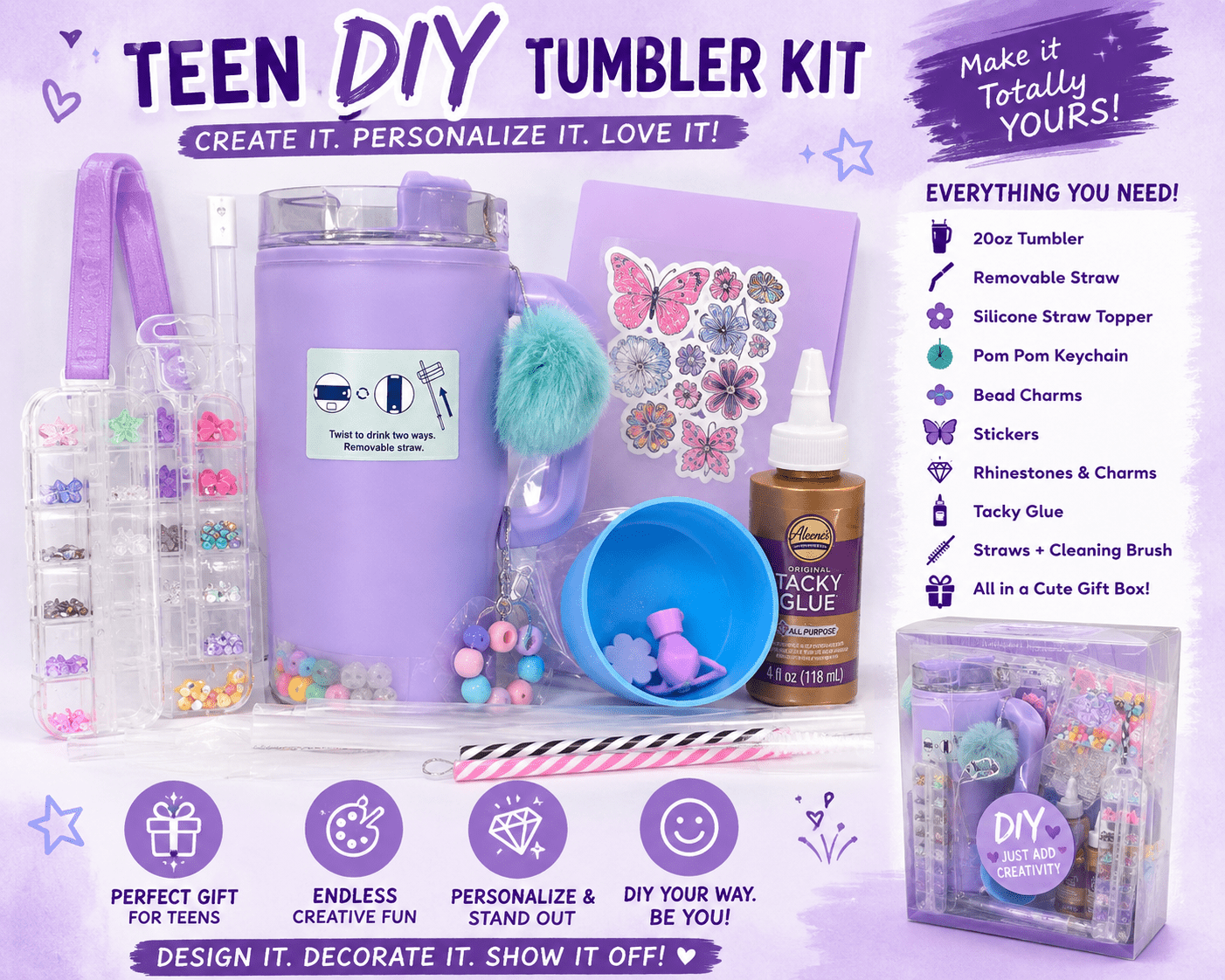 Teen 40-ounce DIY Kits - Caprice Customz LLC