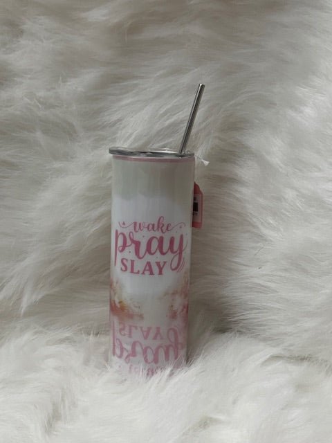 Wake up and slay Tumbler - Caprice Customz LLC